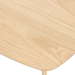 HOMLA Stol Goben W Okleinie Debowej 80X80X42 Cm Naturalny New