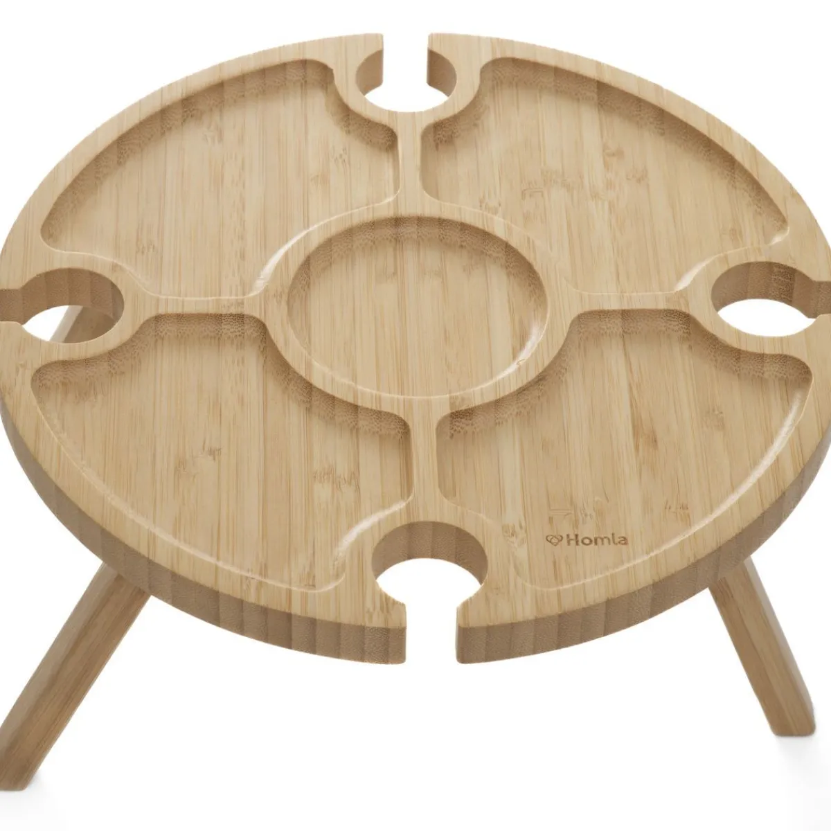 HOMLA Stolik Bambou Bambusowy 27,5X2Cm Best