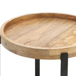 HOMLA Stolik Harvey Kawowy 42X42X45 Cm Naturalny Discount