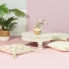 HOMLA Stolik Kawowy Banhi Lite Drewno Mango Zlobione 60X60X23 Cm Naturalny New