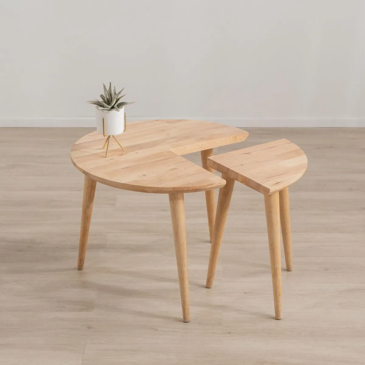 HOMLA Stolik Kawowy Harmoni Naturalny 59X59X42 Cm Clearance