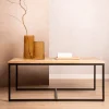 HOMLA Stolik Kawowy Maya Lite Drewno Mango + Metal 110X60X45Cm Naturalny Best