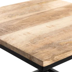 HOMLA Stolik Kawowy Maya Lite Drewno Mango + Metal 110X60X45Cm Naturalny Best