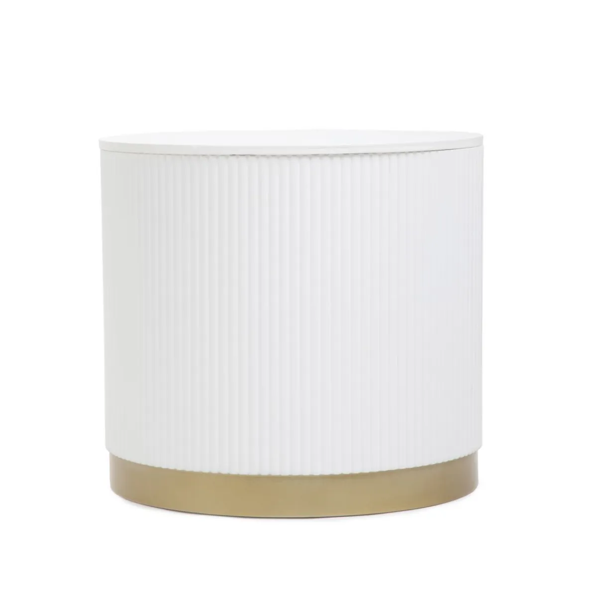 HOMLA Stolik Kawowy Tabi Matowy Bialy 40X36 Cm Outlet