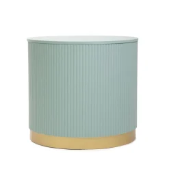 HOMLA Stolik Kawowy Tabi Matowy Pistacjowy 40X36 Cm Outlet
