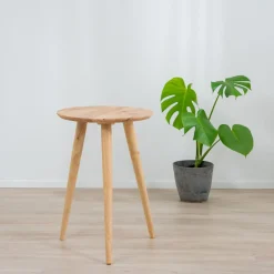 HOMLA Stolik Kawowy Tioma Naturalny 40X40X56,5 Cm Online