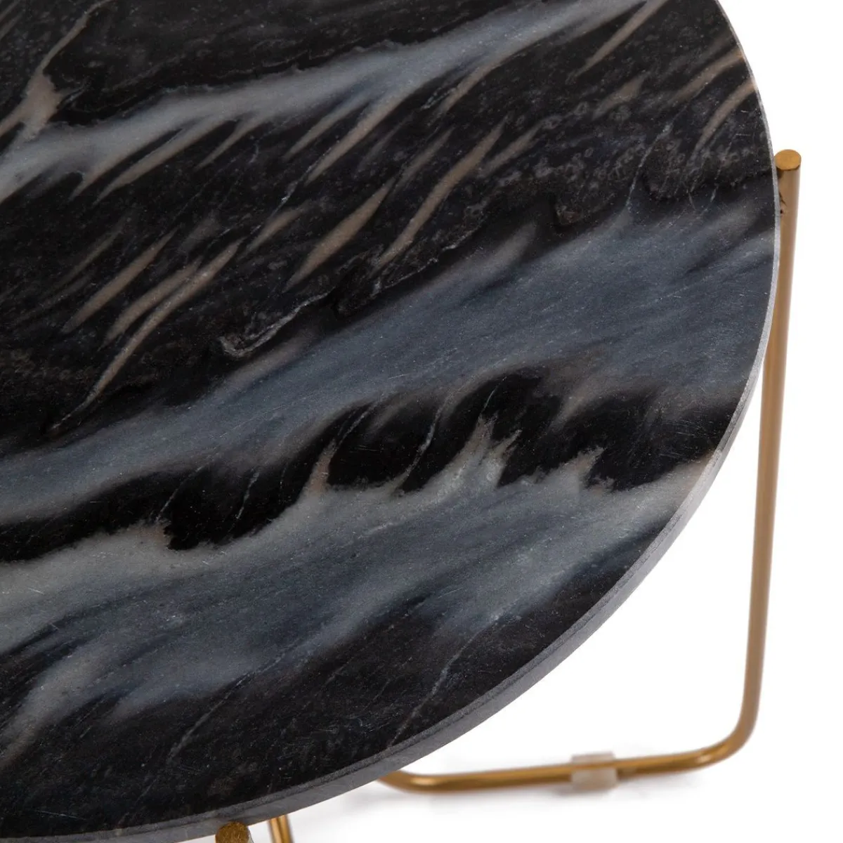 HOMLA Stolik Marble Z Naturalnego Marmuru 42X42X45 Cm Szary Best