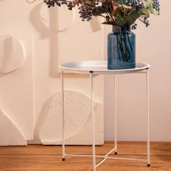 HOMLA Stolik Staldis Bialy 47X47X47 Cm Outlet