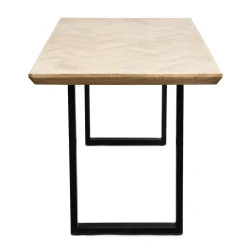 HOMLA Stol Mangata Lite Drewno Mango + Metal 160X80X76 Cm