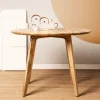 HOMLA Stol Solis Drewniany 100 X 100 X 76 Cm Naturalny New
