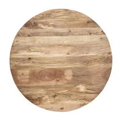 HOMLA Stol Solis Drewniany 100 X 100 X 76 Cm Naturalny New