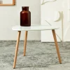 HOMLA Stol Travesa Naturalny Z Bialym Blatem 60 60 48Cm Clearance