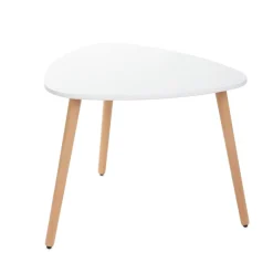 HOMLA Stol Travesa Naturalny Z Bialym Blatem 60 60 48Cm Clearance