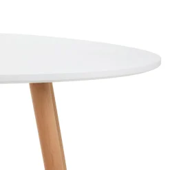 HOMLA Stol Travesa Naturalny Z Bialym Blatem 110X60X45Cm Discount