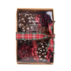 HOMLA Susz Dekoracyjny Roque Pine & Cinnamon 18X12X7 Cm Discount