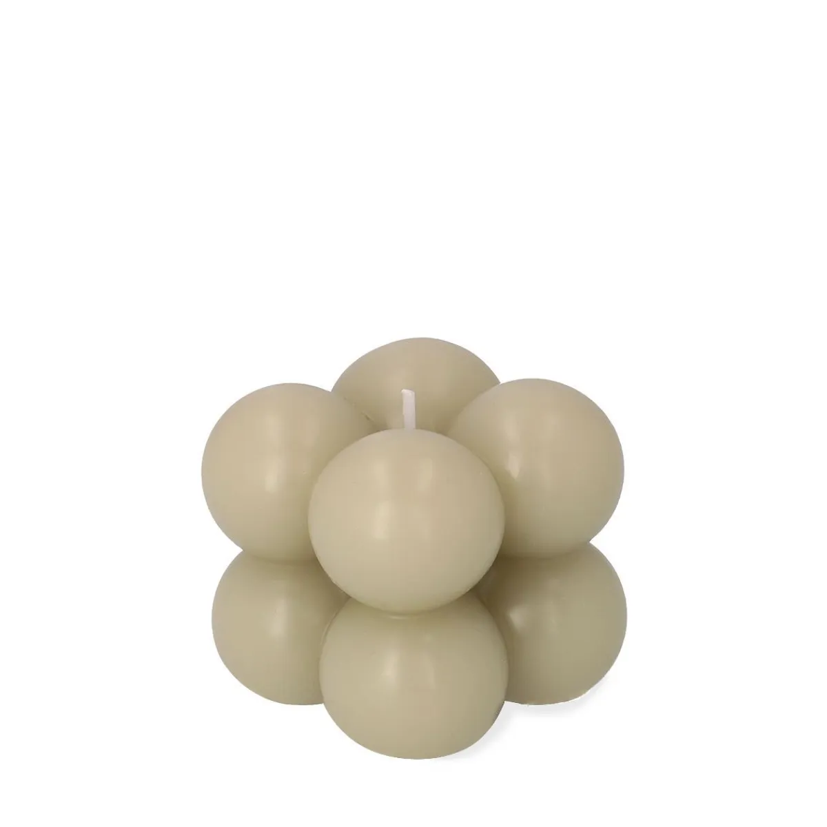 HOMLA Swieca Bubble Bezowa 6X6X6 Cm Bezowy