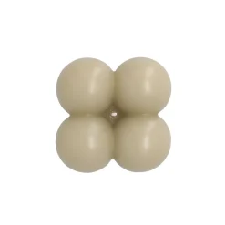 HOMLA Swieca Bubble Bezowa 6X6X6 Cm Bezowy