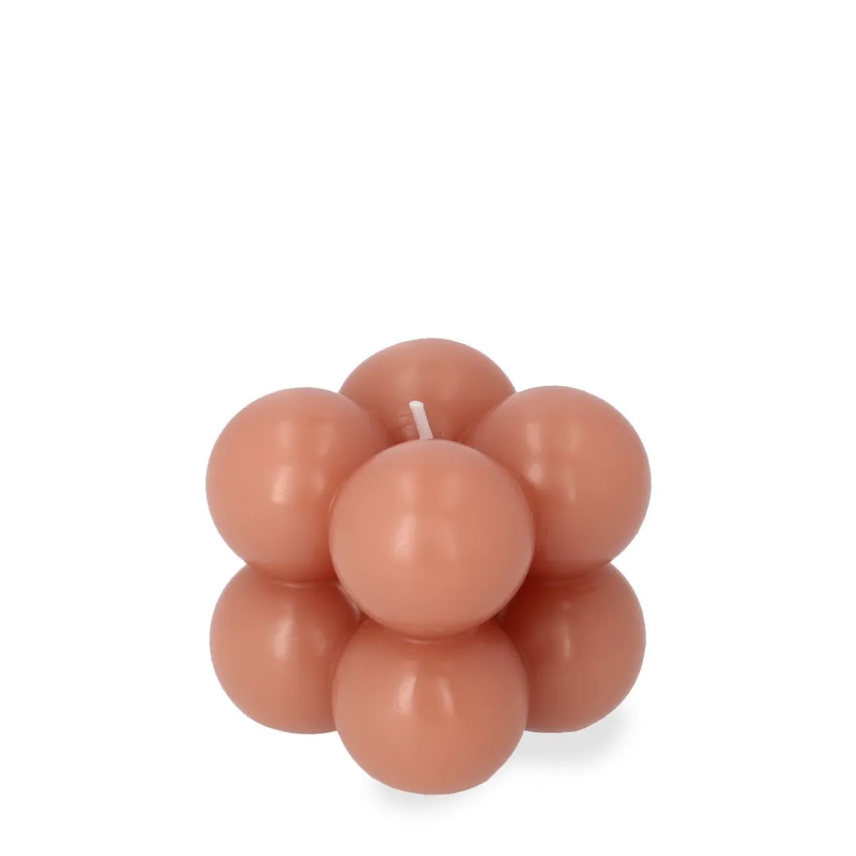 HOMLA Swieca Bubble Rozowa 6X6X6 Cm Rozowy