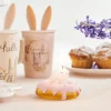 HOMLA Swieca Wielkanocna Lapin Donut Z Krolikiem 8,5 Cm Rozowy