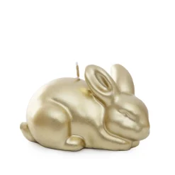 HOMLA Swieca Wielkanocna Rabbit Krolik 6 Cm Zloty Hot