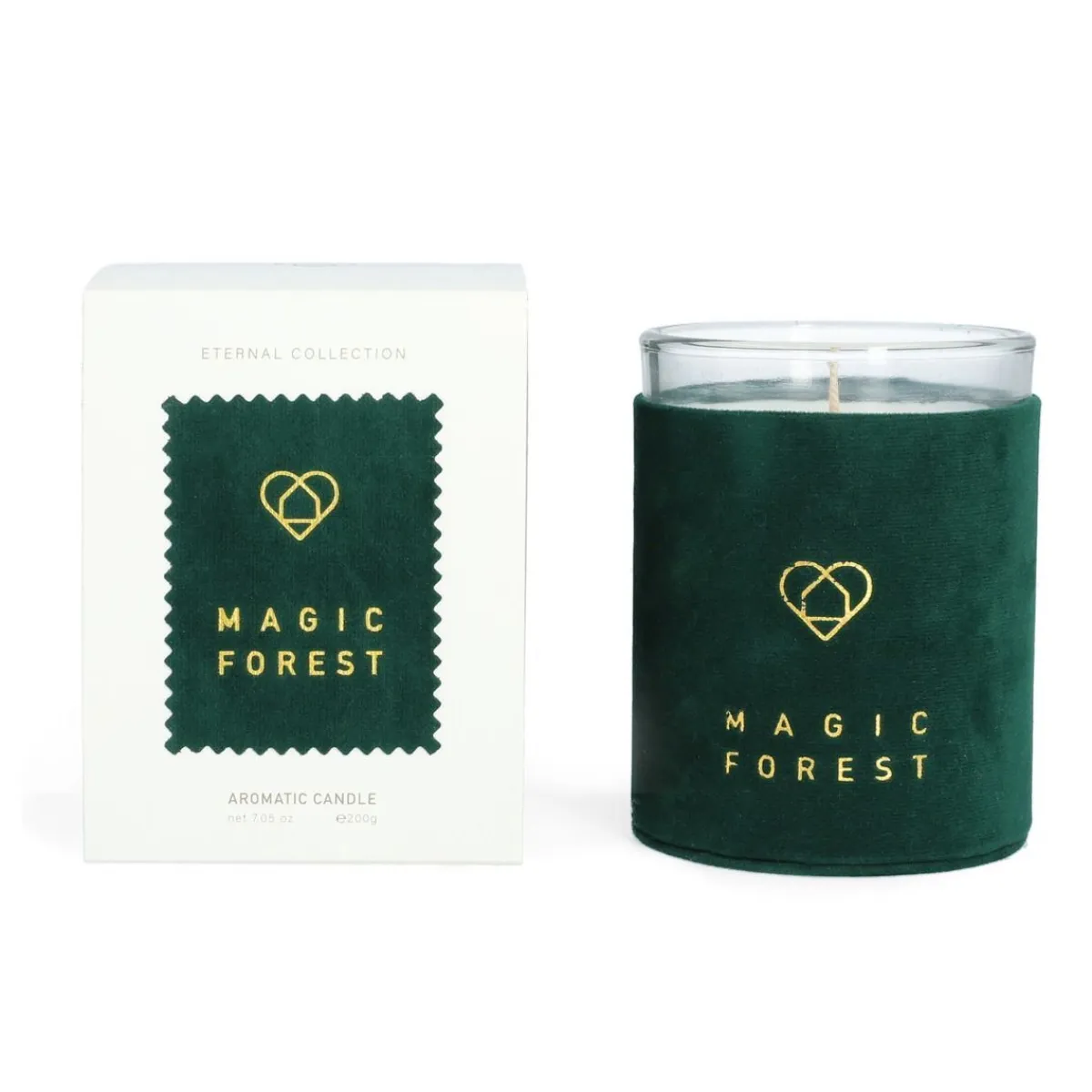 HOMLA Swieca Zapachowa Eternal Magic Forest 230 G Zielony Clearance