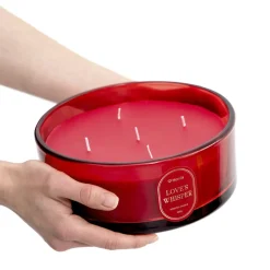 HOMLA Swieca Zapachowa Love'S Whisper Vanilla 950 G Czerwony New