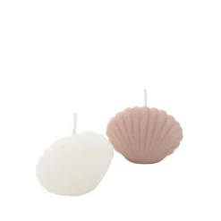 HOMLA Swieca Zapachowa Monte Muszelki 2 Szt. 6X4,5 Cm Rozowy Online