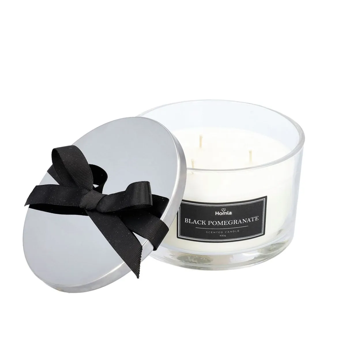 HOMLA Swieca Zapachowa Moon Black Pomegranate 430 G Przezroczysty Best