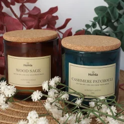 HOMLA Swieca Zapachowa Verde Cashmere Patchouli 240 G Zielony