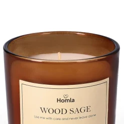 HOMLA Swieca Zapachowa Verde Wood Sage 240 G Brazowy Clearance