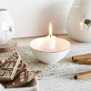 HOMLA Swiecznik Kania Ceramiczny Ecru 11X5 Cm Bialy Online