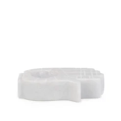 HOMLA Swiecznik Marble Raczka Z Bialego Marmuru 13 Cm New