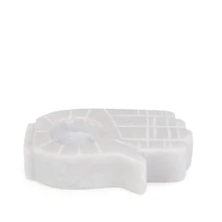 HOMLA Swiecznik Marble Raczka Z Bialego Marmuru 13 Cm New