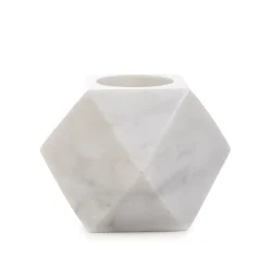 HOMLA Swiecznik Marble Z Bialego Marmuru 8 Cm Outlet
