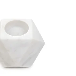 HOMLA Swiecznik Marble Z Bialego Marmuru 8 Cm Outlet