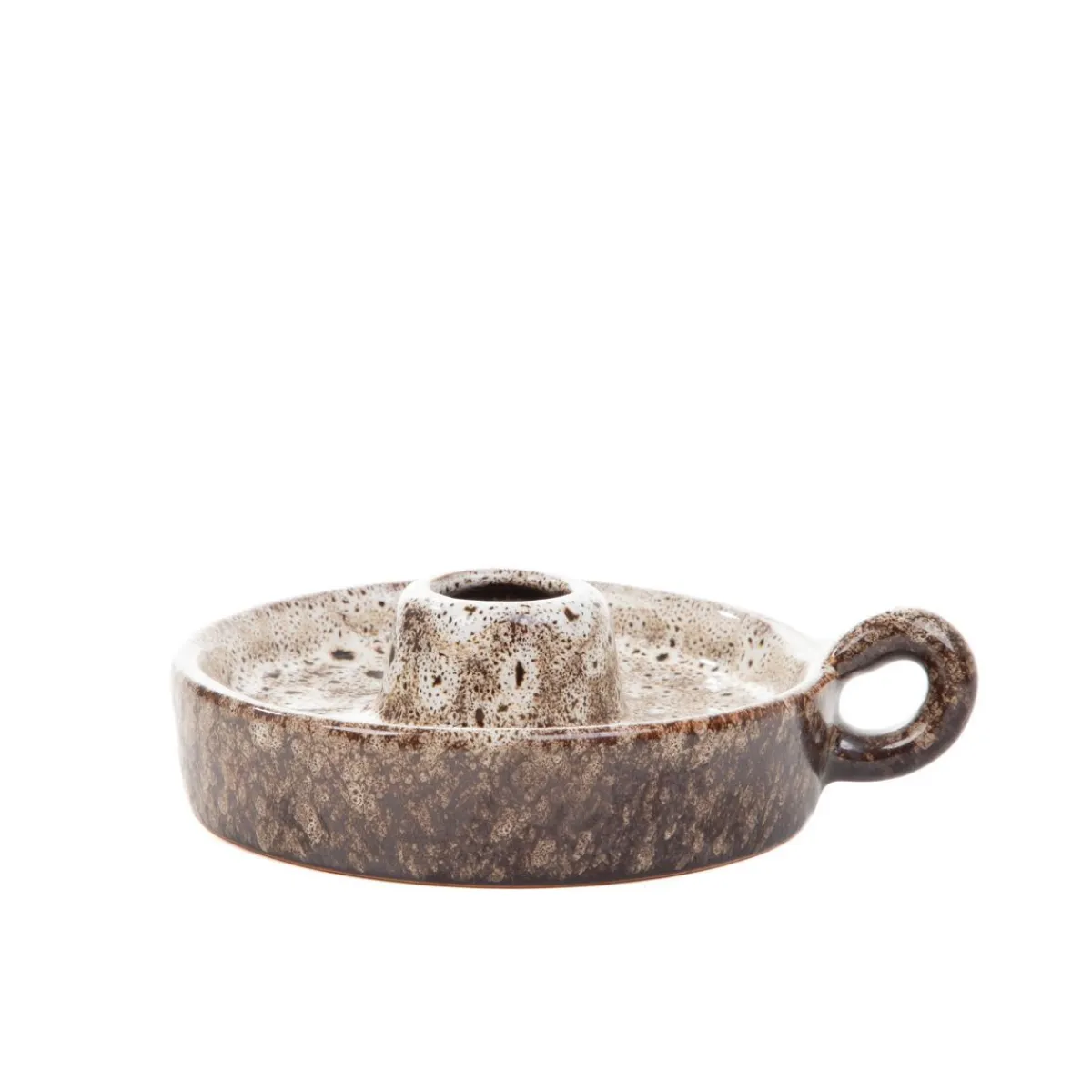 HOMLA Swiecznik Rufus Ceramiczny Brazowy 11,3X11,3X11,3Cm Online