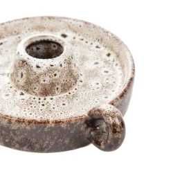 HOMLA Swiecznik Rufus Ceramiczny Brazowy 11,3X11,3X11,3Cm Online