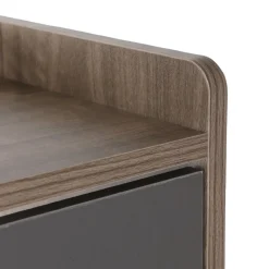HOMLA Szafka Na Buty Eira Z Czarnymi Frontami 60X24X114 Cm Sale