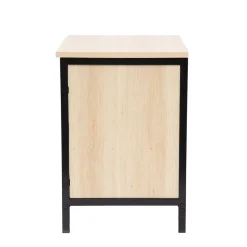 HOMLA Szafka Nocna Swen Naturalna Z Metalowymi Nogami 45X35X50 Cm Hot