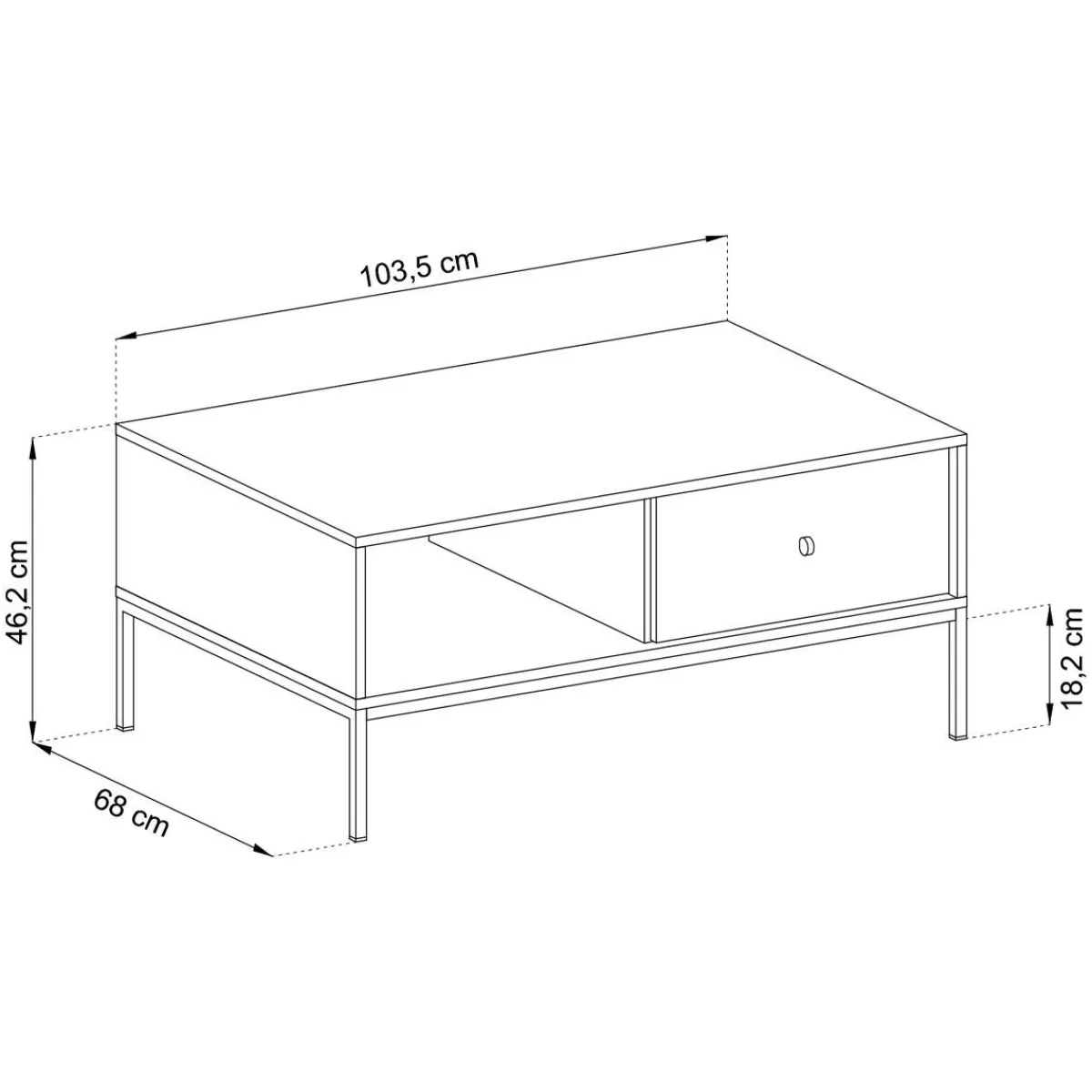 HOMLA Szafka Rtv Mono! Bordowa 103,5X46,2X68 Cm Bordowy Sale