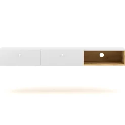 HOMLA Szafka Wiszaca Carini! Dab Artisan/Bialy 140X30X18 Cm Czarny Online