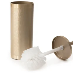 HOMLA Szczotka Do Wc Nausa Zlota Z Ozdobnymi Wytloczeniami 10X10X38 Cm Discount