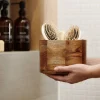 HOMLA Szkatulka Na Bizuterie Acacia Z Drewna Akacjowego 16,5X16,5X12 Cm Naturalny Clearance