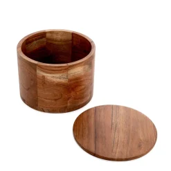 HOMLA Szkatulka Na Bizuterie Acacia Z Drewna Akacjowego 16,5X16,5X12 Cm Naturalny Clearance
