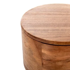 HOMLA Szkatulka Na Bizuterie Acacia Z Drewna Akacjowego 13X13X9 Cm Naturalny Discount