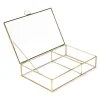 HOMLA Szkatulka Na Bizuterie Grazia Zlota 23X15X5 Cm Zloty New