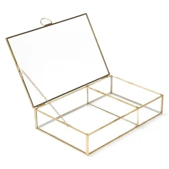 HOMLA Szkatulka Na Bizuterie Grazia Zlota 23X15X5 Cm Zloty New