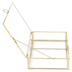 HOMLA Szkatulka Na Bizuterie Grazia Zlota 23X15X5 Cm Zloty New