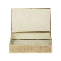 HOMLA Szkatulka Na Bizuterie Grazia Z Plecionka 22X13X5 Cm Online
