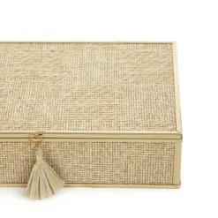 HOMLA Szkatulka Na Bizuterie Grazia Z Plecionka 22X13X5 Cm Online